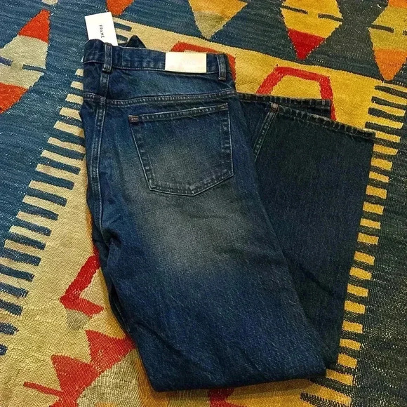 NWT Frame Denim l’homme slim fit/straight leg Everhart paint distressed jeans - Picture 7 of 11